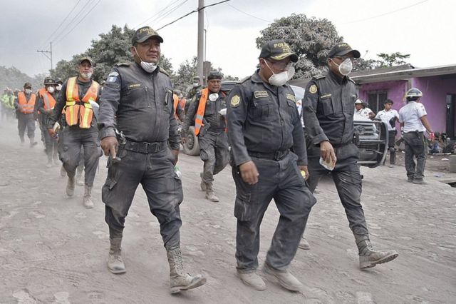 تواصل أعمال الانقاذ في فورة بركان فويغو بغواتيمالا