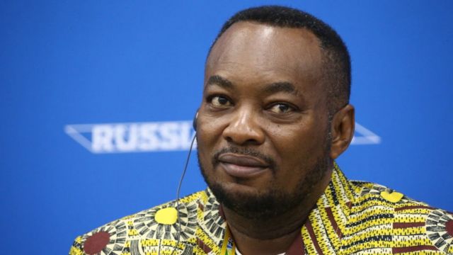 Minisitiri w'ubuzima muri Congo Kinshasa, Eteni Longondo, mu nama mu Burusiya mu 2019