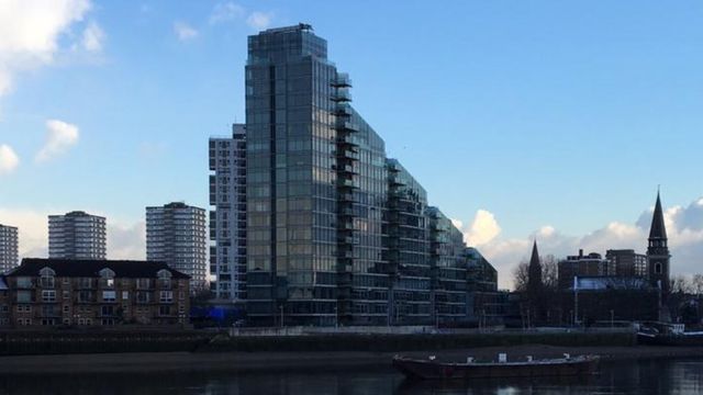 Thames apartment block