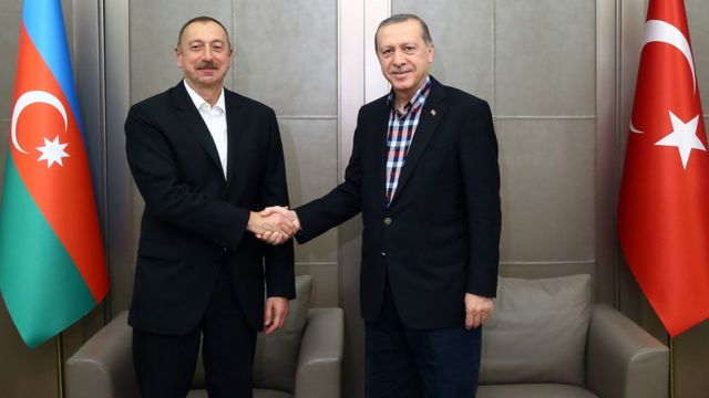 Ilham Əliyev Türkiyədə Recep Tayyip Erdoğanla görüşüb