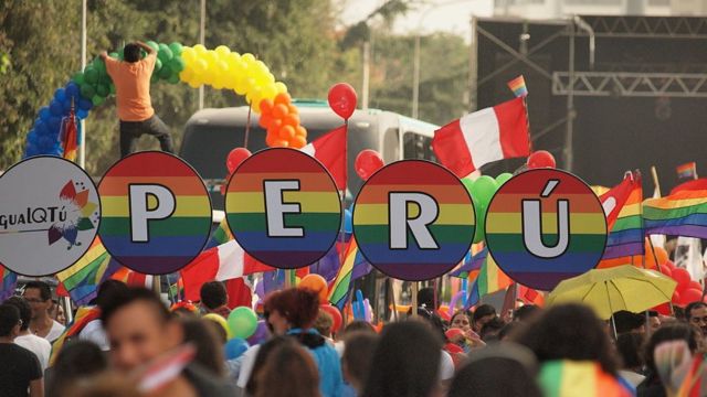 Marcha gay en Lima.
