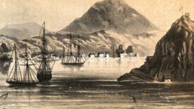 La isla del Tigre a mediados del siglo XIX.