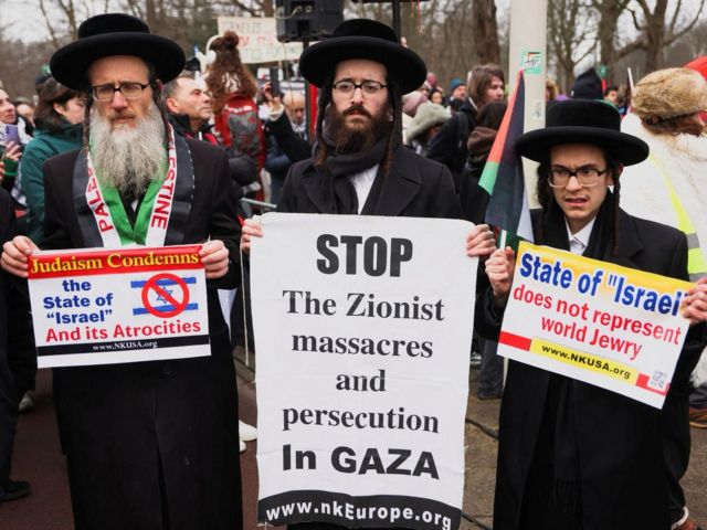 Filistin yanlısı Yahudi göstericiler
