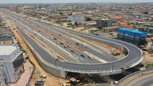 The new airport road