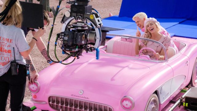 Gravação do filme 'Barbie'