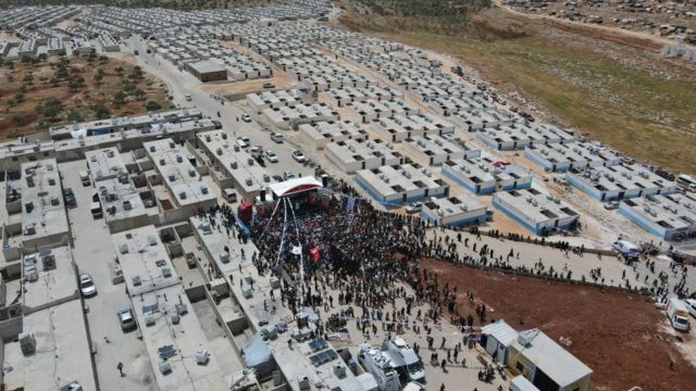 İdlib'deki törenden görüntü