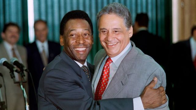 Pelé e Fernando Henrique Cardoso