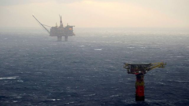 Нефтяная платформа на шельфе Норвегии