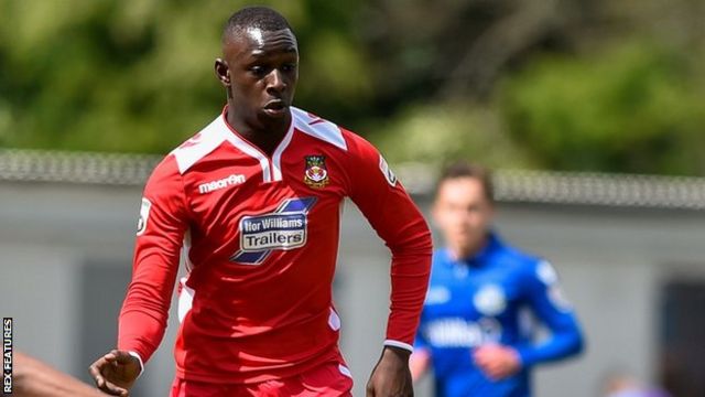 Ntumba Massanka On Loan Burnley Wrexham Editorial Stock Photo - Stock Image