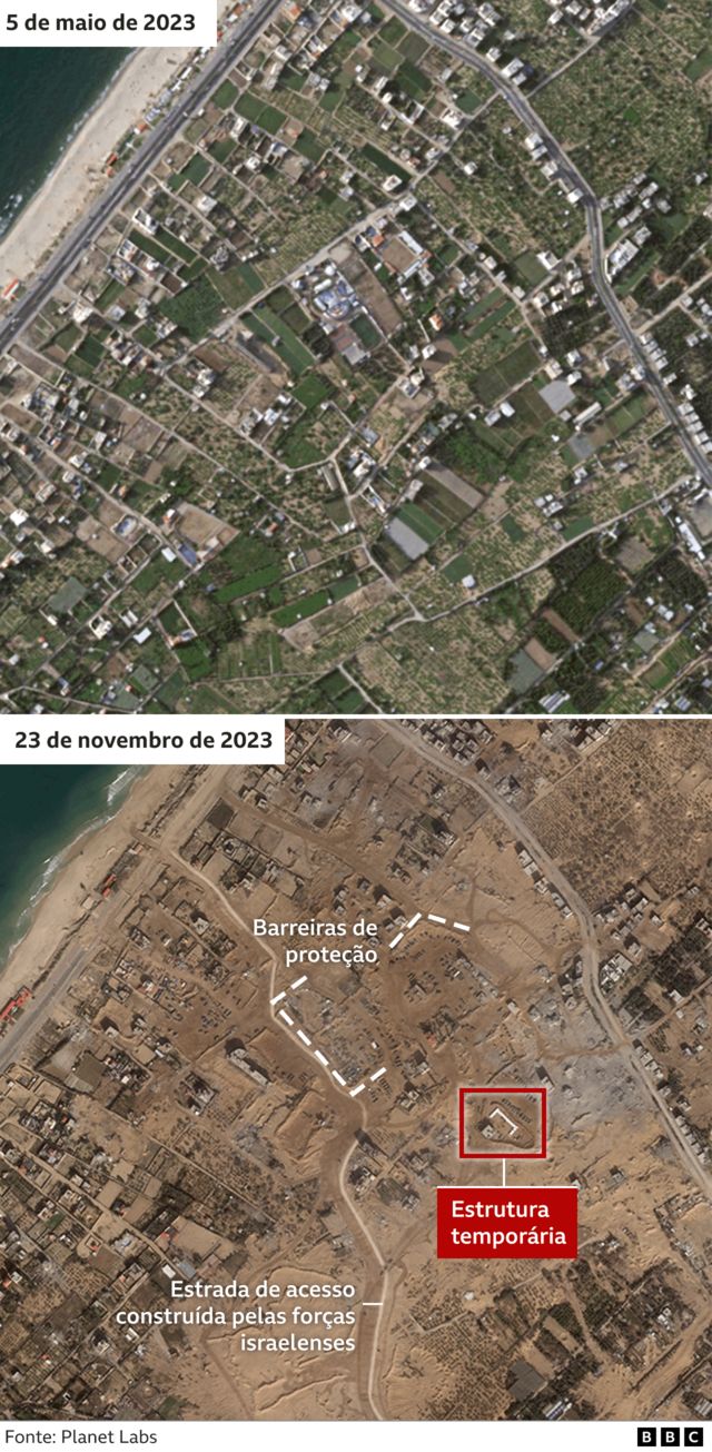 Mesquita símbolo de Gaza é destruída durante bombardeios