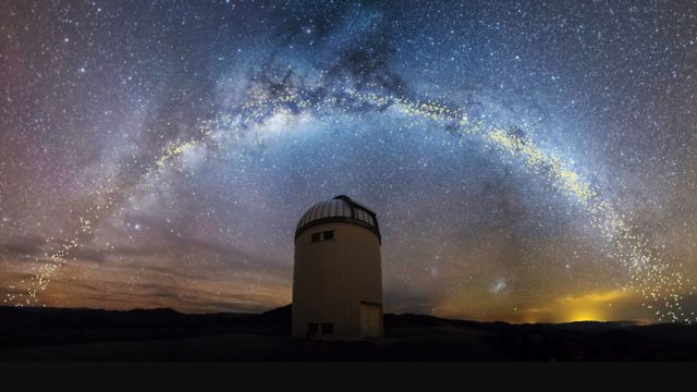 Warsaw Telescope under the Milky Way