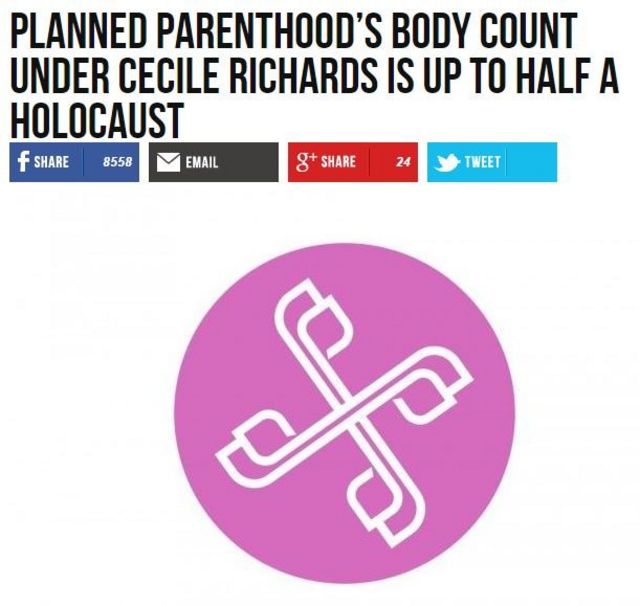 Imagen de un titular de Breitbart