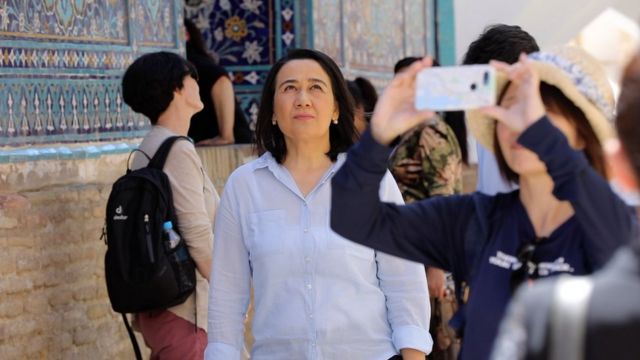 Гулсевар Замон фильмни суратга олиш жараёнида