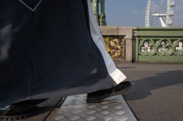Shoes on the bridge