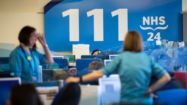 NHS 111 centre in Scotland
