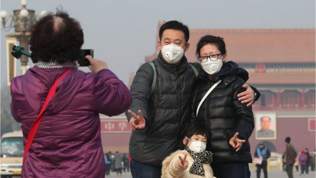 Thủ đô Bắc Kinh trong một đợt có cảnh báo ô nhiễm khói bụi đầu tháng 12/2018