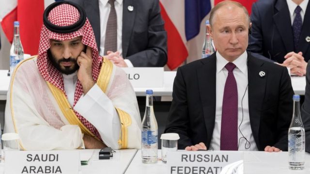 Mohammed bin Salman y Vladimir Putin