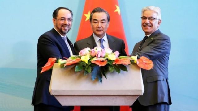 चीन, अफ़ग़ानिस्तान और पाकिस्तान के विदेश मंत्री