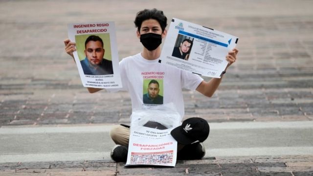 Protesta por los desaparecidos entre Nuevo León y Tamaulipas