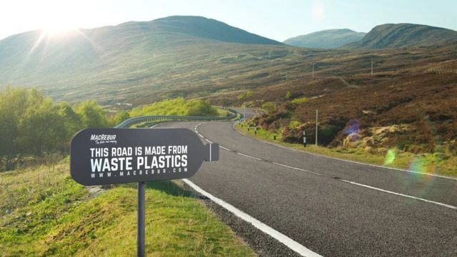 النفايات البلاستيكية التي تدخل في رصف الطرق كانت ستذهب إلى مكبات النفايات أو محارقها