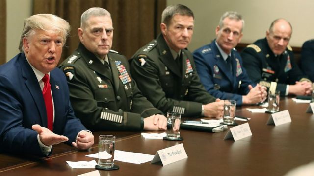 Трамп и военное руководство США