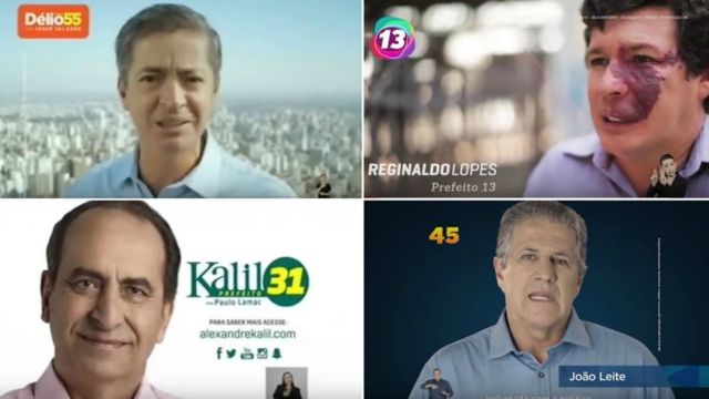 Candidatos à prefeitura de BH Délio Malheiros, Reginaldo Lopes, João Leite e Alexandre Kalil