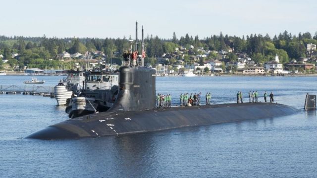 美国海军核动力潜艇“康涅狄格号”（资料图片）(photo:BBC)