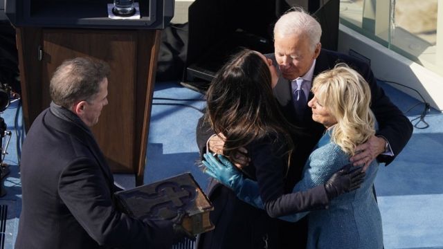 Joe Biden con su familia