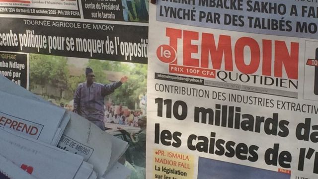 La presse sénégalaise a rendu hommage a celui qu'elle a surnommé le "Roi des arènes"