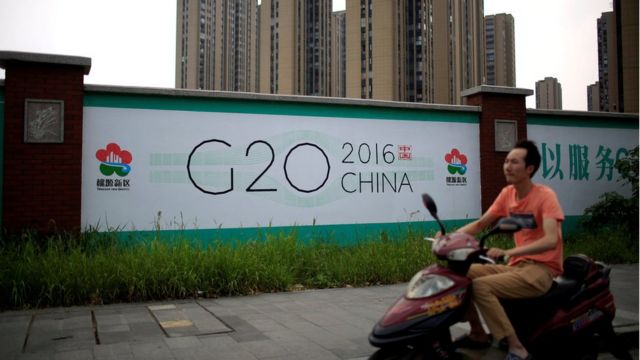 Cartaz da reunião do G20