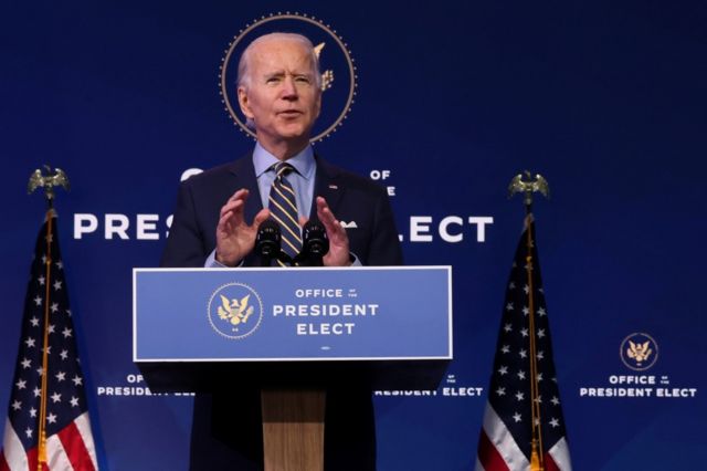 Joe Biden acusa al equipo de Trump de obstaculizar la transición en temas  de seguridad nacional: "Es una irresponsabilidad" - BBC News Mundo