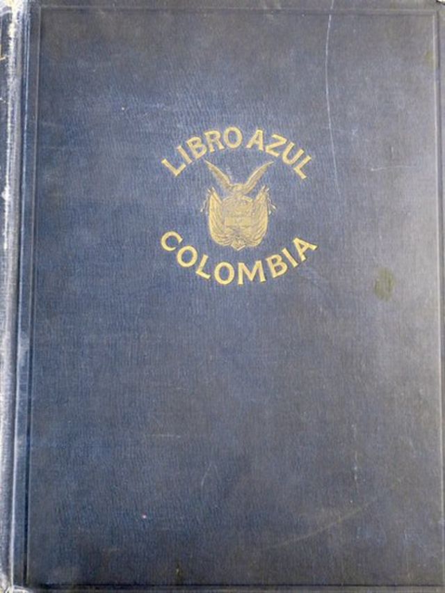 Portada de el "Libro azul de Colombia", de 1918.