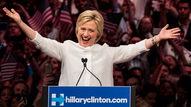 Hillary Clinton en campaña
