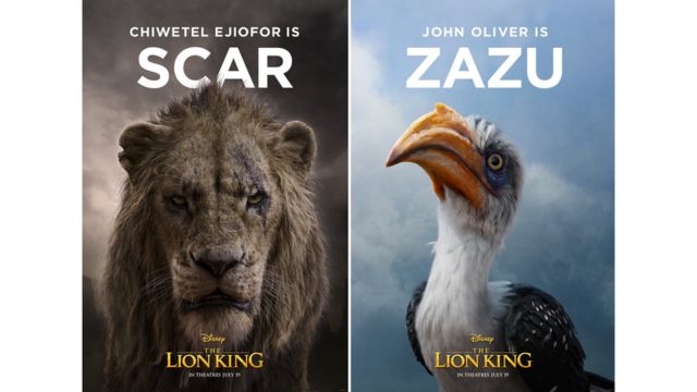The Lion King Disney Reveal First Character Posters From Film Cbbc Newsround