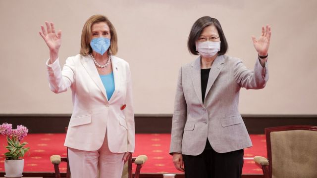 U.S. House Speaker Nancy Pelosi meets Taiwan President Tsai Ing-wen