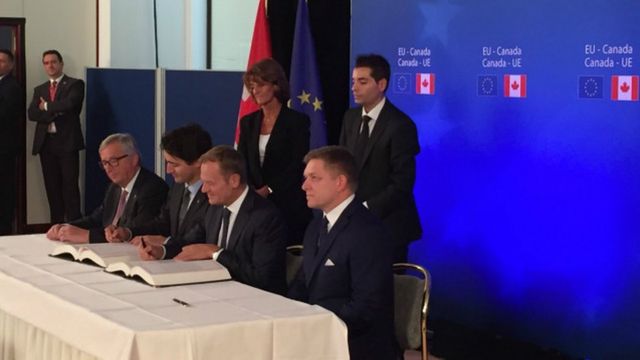 Le CETA, supprimera 99% des droits de douane entre l'UE et le Canada.
