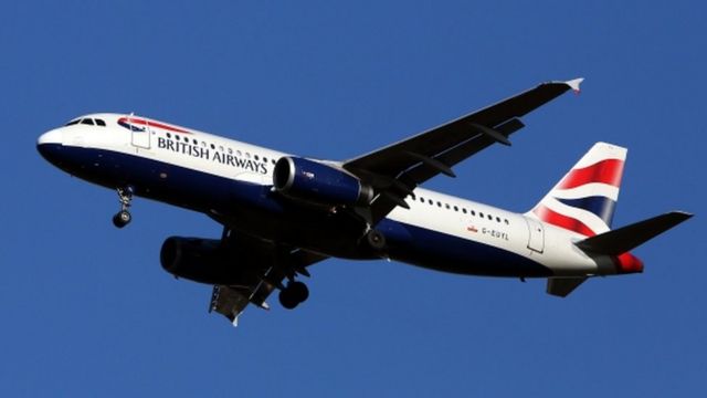 ブリティッシュ・エアウェイズのA320機