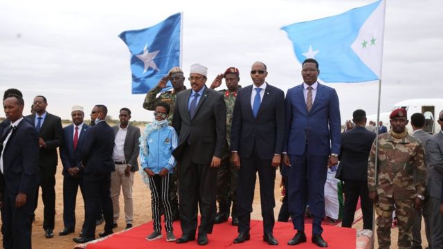 Farmaajo ayaa Sabtigii gaaray Dhuusamareeb