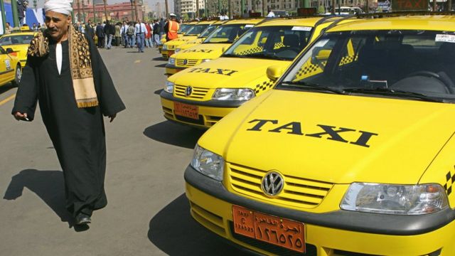 Des taxis en stationnement au Caire (illustration).