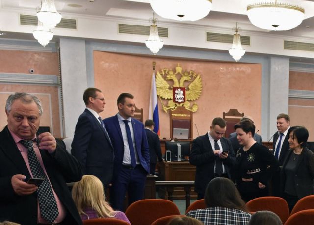 Audiencia en la Corte Suprema de Moscú, el 20 de abril de 2017.