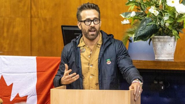 Wrexham: Football kit donated by Ryan Reynolds arrives - BBC News