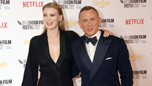 Daniel Craig ao lado da filha Ella