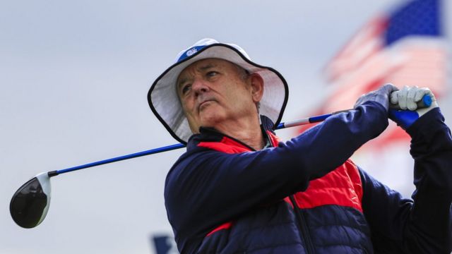 Bill Murray playing golf