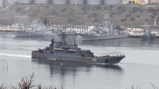 سفينة تابعة للبحرية الروسية