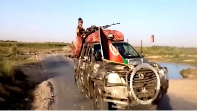 خودرو ارتش افغانستان در هلمند