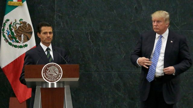 Энрике Пенья Ньето и Дональд Трамп