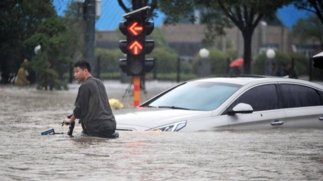 河南鄭州的洪災