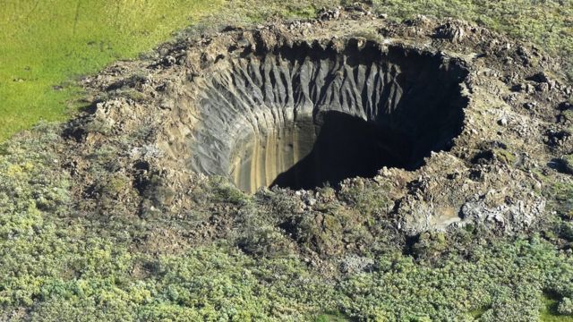 Cratera na Sibéria