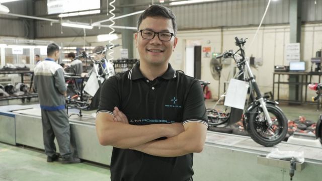 越南两轮电动车制造商Selex Motors的联合创始人兼首席执行官阮友福。