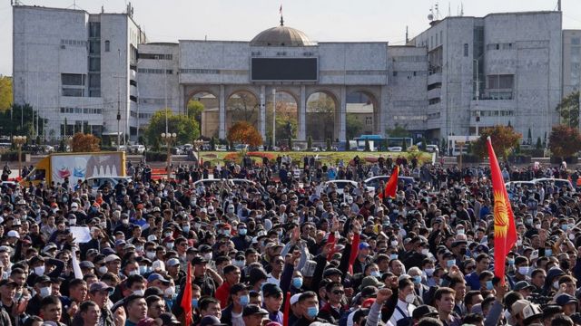 Акция протеста в Бишкеке